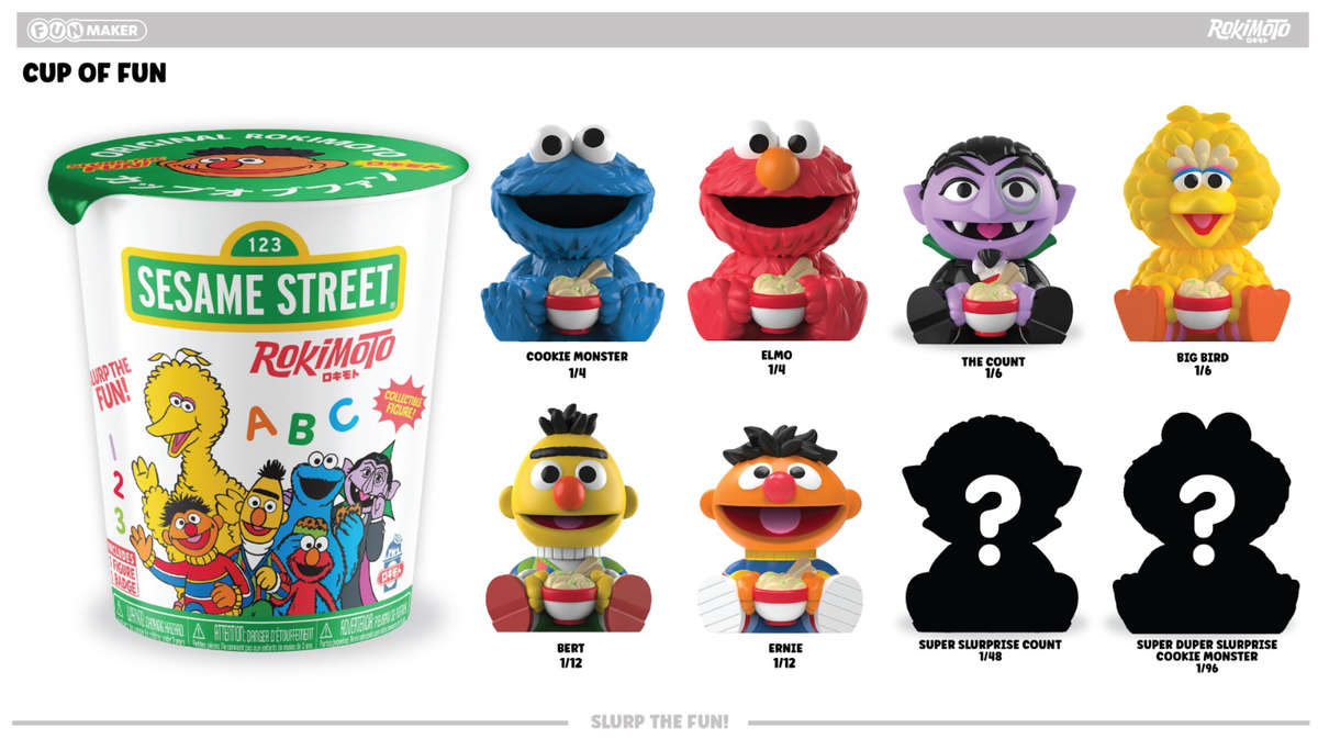[Arriving Spring 2026] Funmaker Inc. ROKIMOTO x Sesame Street Series One Blind Cup
