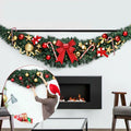 Green Rattan Christmas Garland With Light