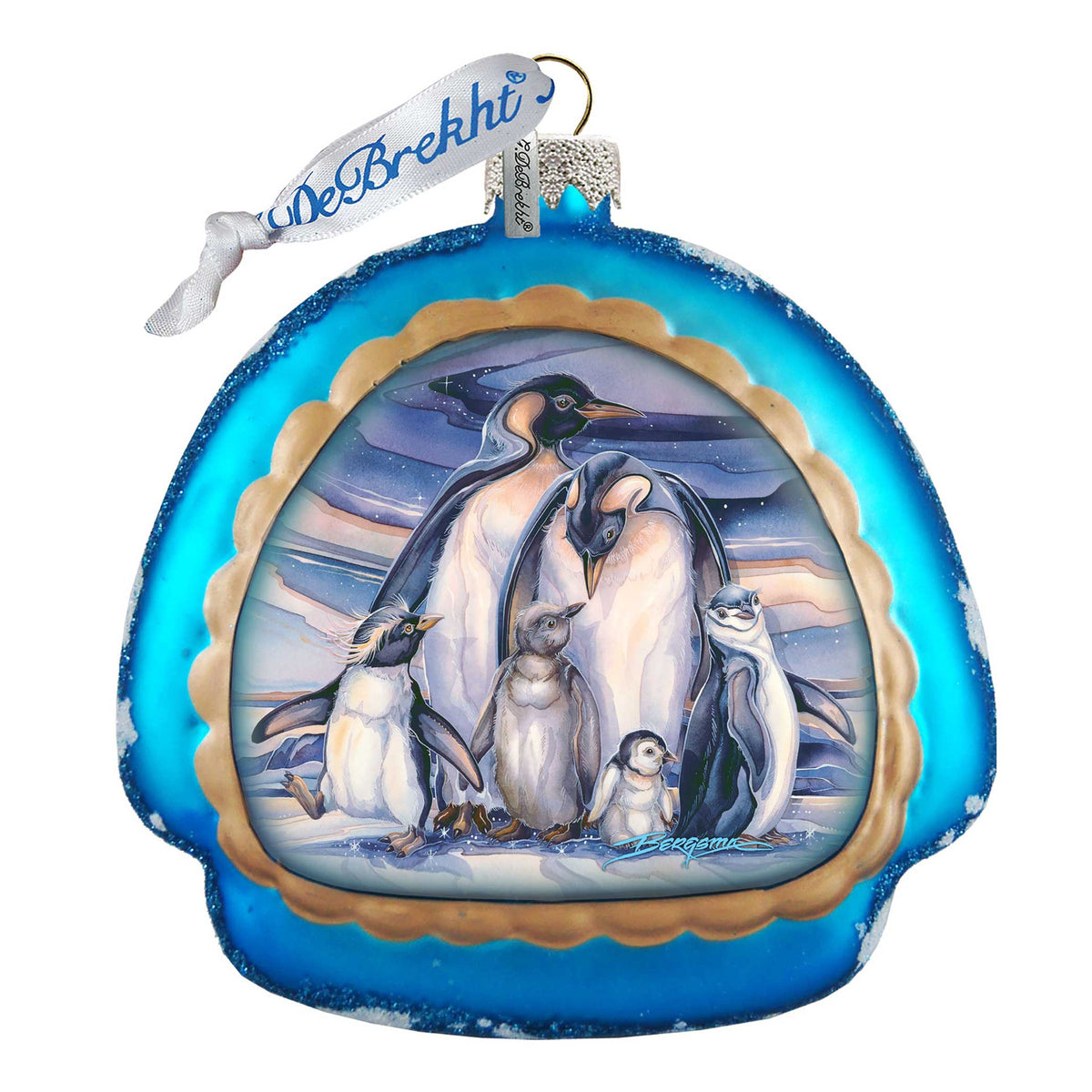 Sno Buddy Like You Glass Ornament by J. Bergsma - Christmas Santa Snowman Decor - 756-659-JB