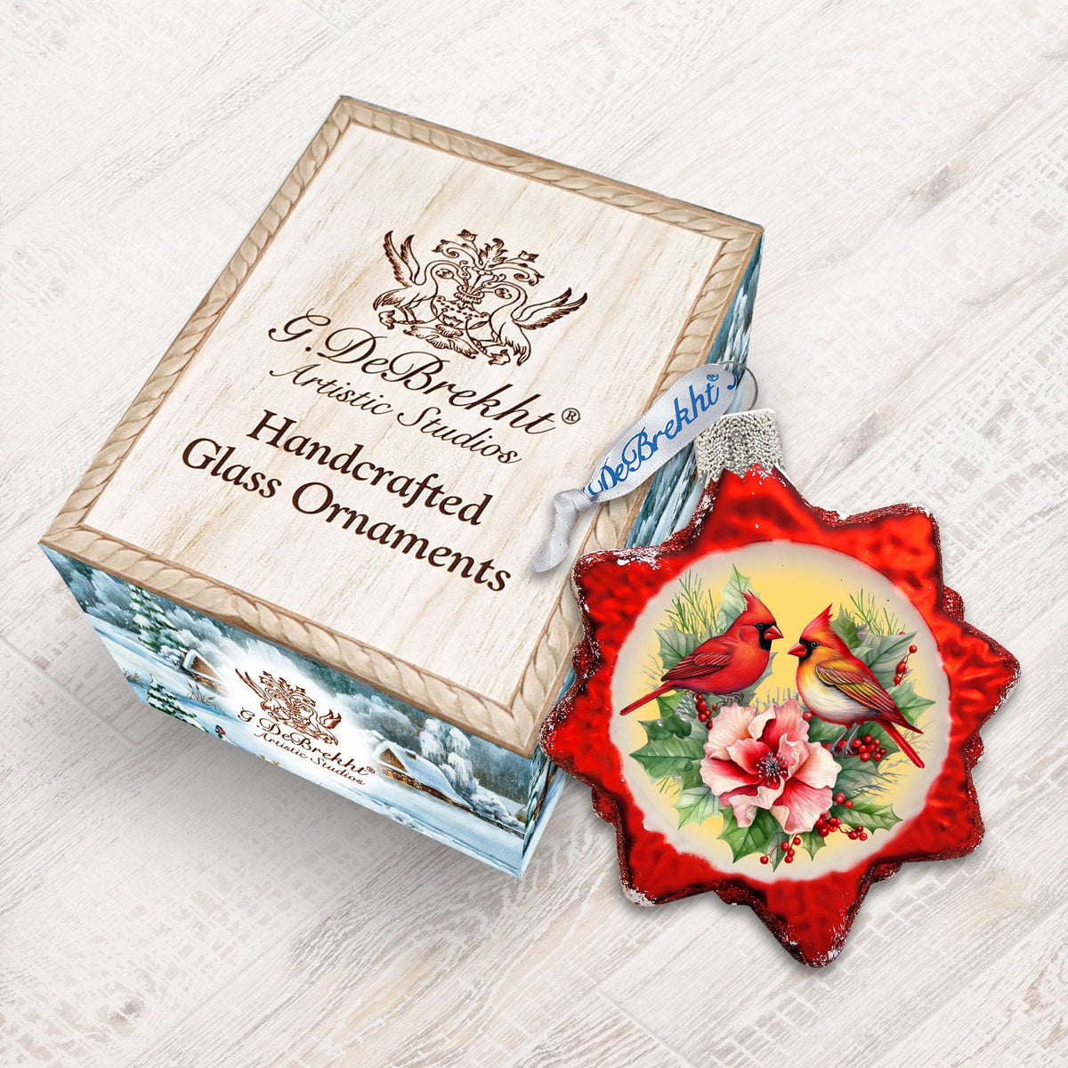 Christmas Wreath Mercury Glass Ornaments by G. Debrekht - Christmas Decor - 776029