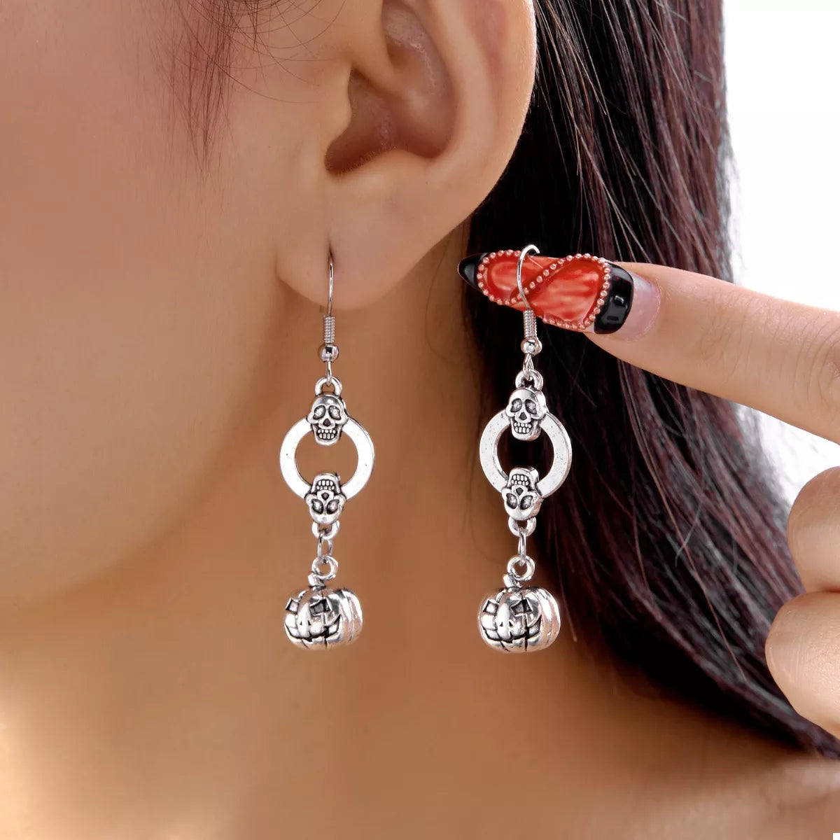 Halloween Pumpkin Dangle Earrings