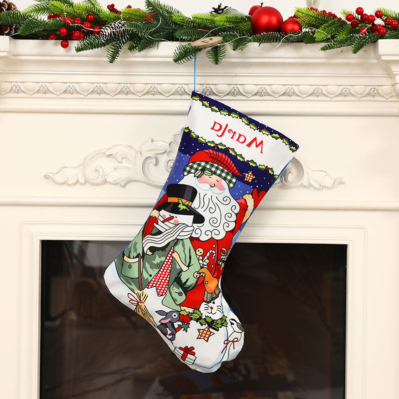 Christmas decorations, Christmas socks, pendants, gift bags, candy bags, holiday decorations, and dressing supplies