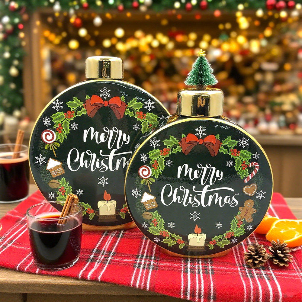 Christmas Decorations Ceramic Vase Ornaments