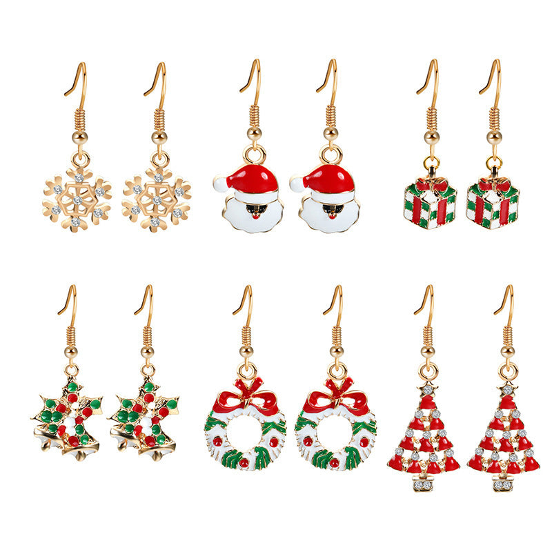 Christmas Earrings Set Christmas Tree