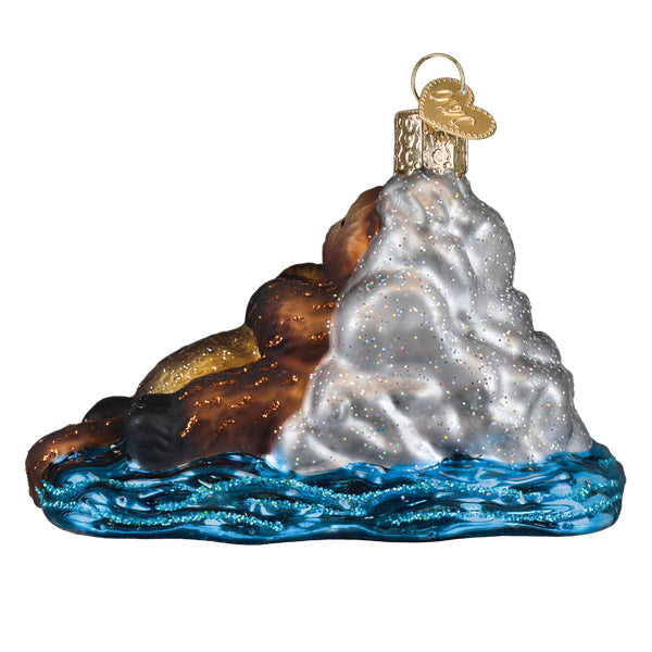 Otter With Pup Ornament