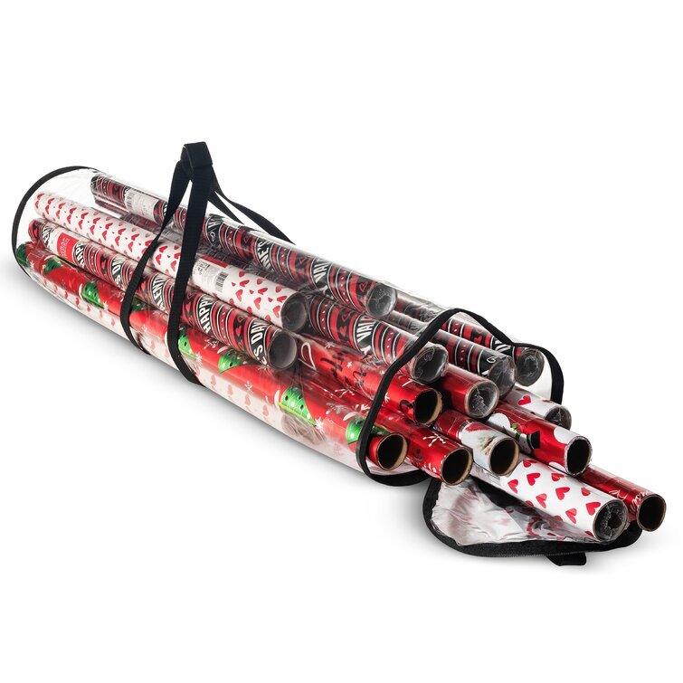 Christmas Gift Wrap Storage Bag - Clear & Durable