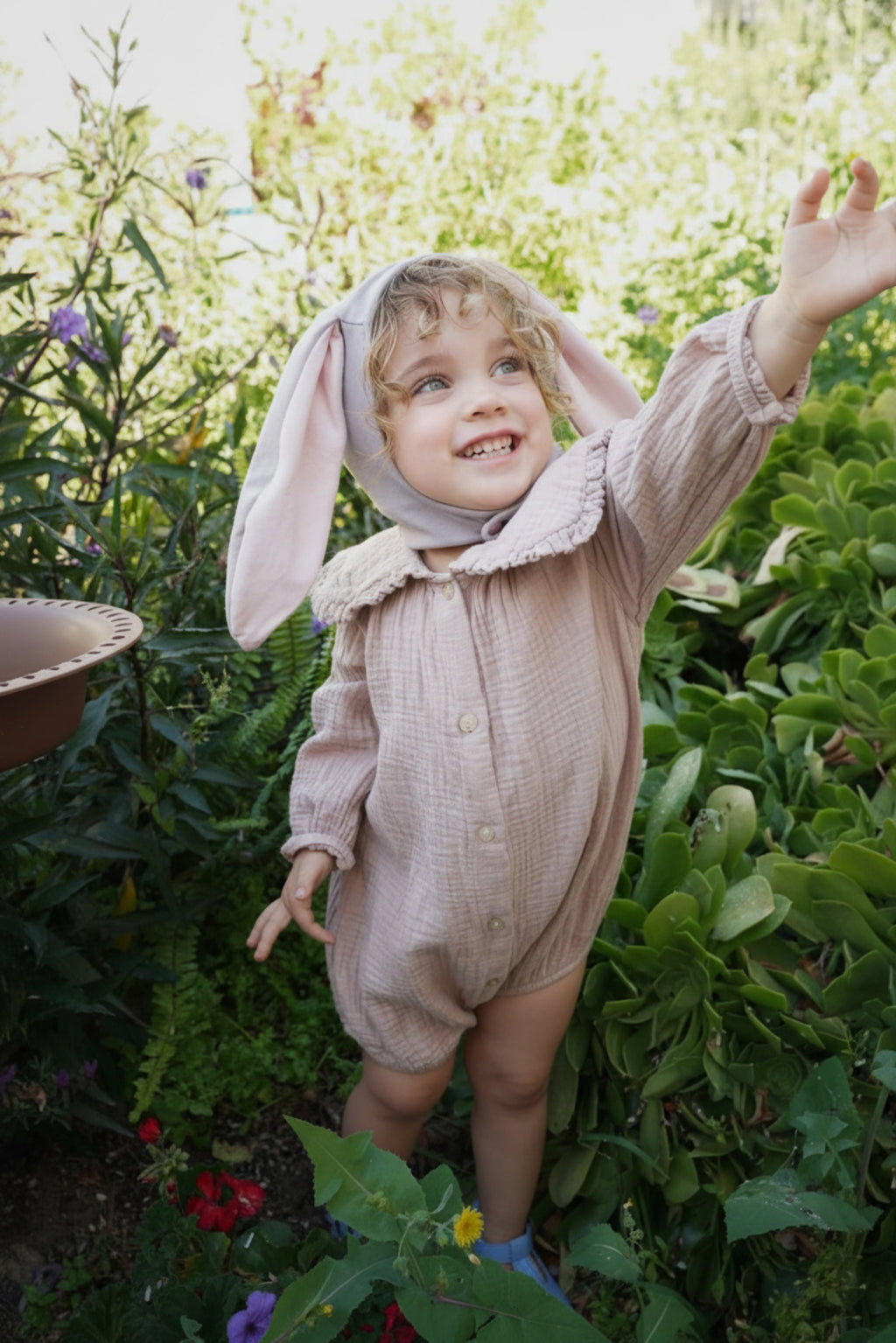Gray Bunny Bonnet