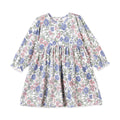 Vintage Floral Girls Dress - Soft Bamboo Jersey