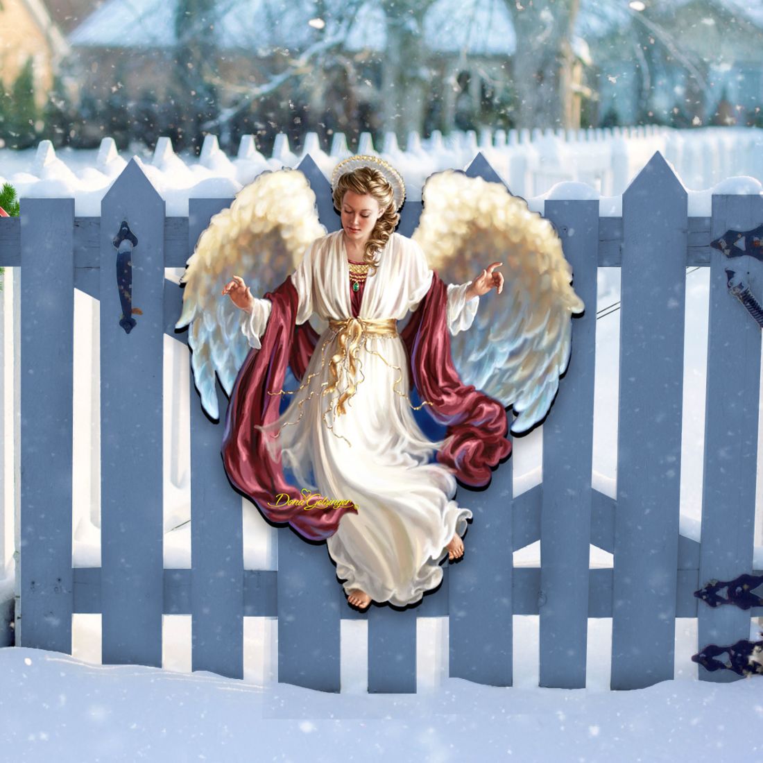 Peace on Earth Door Decor by Gelsinger - American Christmas Decor - 8461048H-1208