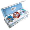 Christmas Balls Glass Ornament Set of 3 by G. DeBrekht - Christmas Santa Snowman Decor - 75011-B3