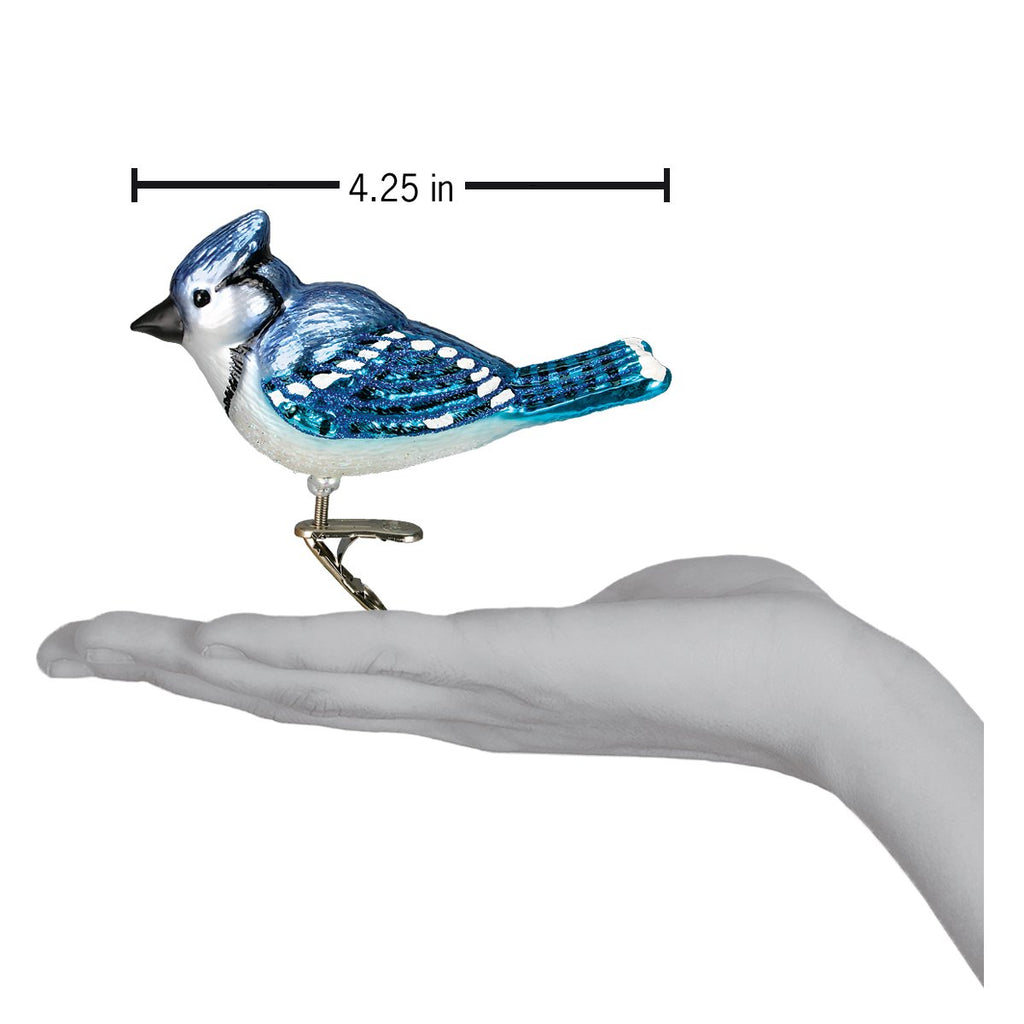 Bright Blue Jay Ornament