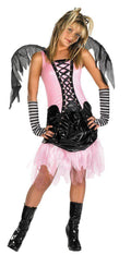 Gothic Graveyard Fairy Child Costume Pink and Black Teen MD