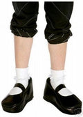 Black Mary Jane Comical Shoe Covers Costume Accessory