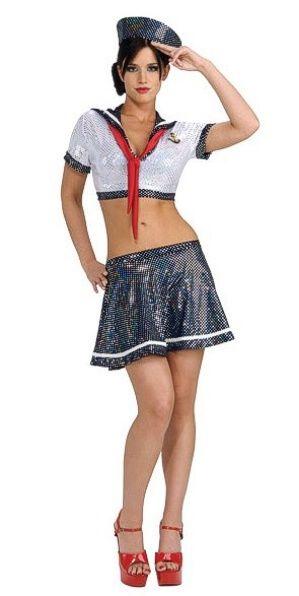 Ahoy Matey Sexy Navy Girl Adult Costume Size Small