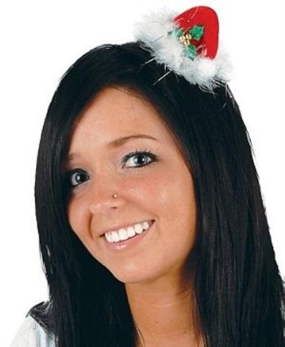 Mini Santa Hat Easy Attachable Hair Clip