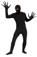 Fade Eye Shadow Demon Black Skin Suit Adult Costume