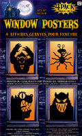 Giant Freaky Monster Window Poster Halloween Decoration