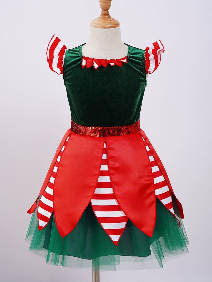 New Green Christmas Elf Suit