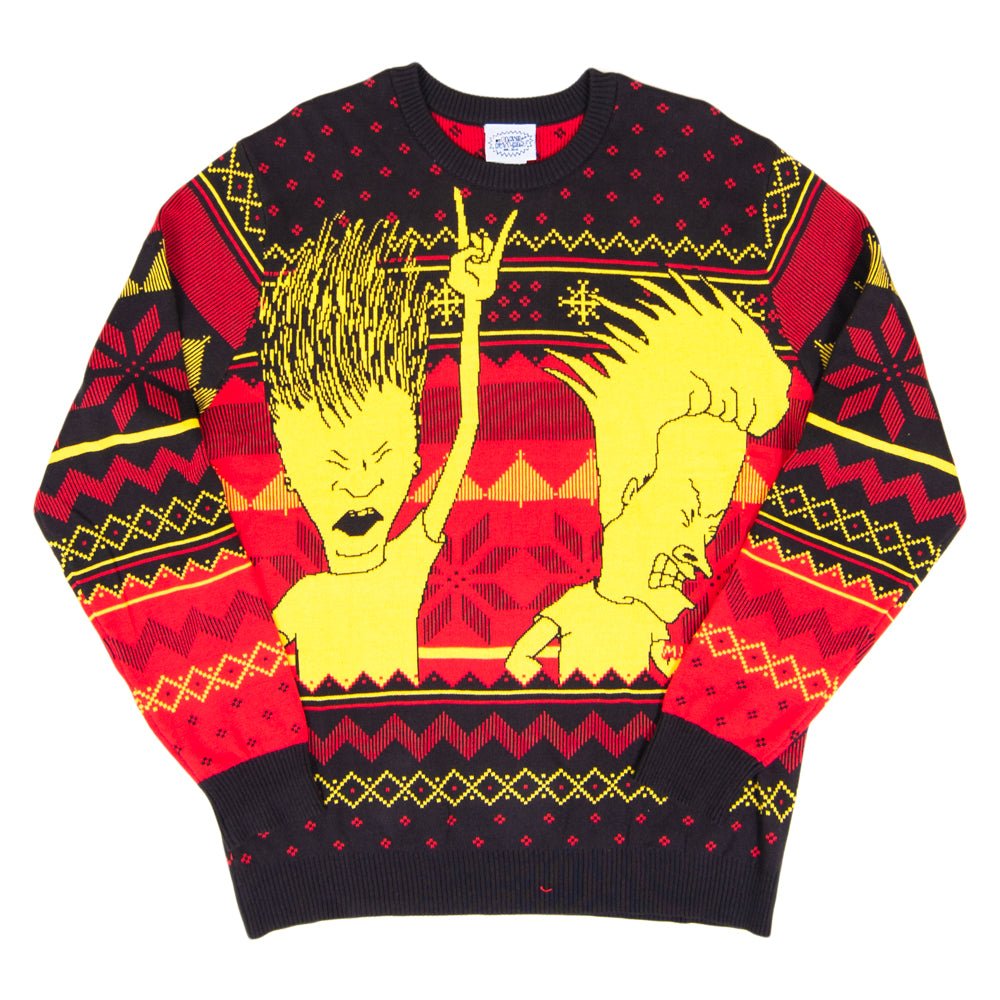 1990s Music TV Cartoon Character Morons Funny Ugly Christmas Sweater