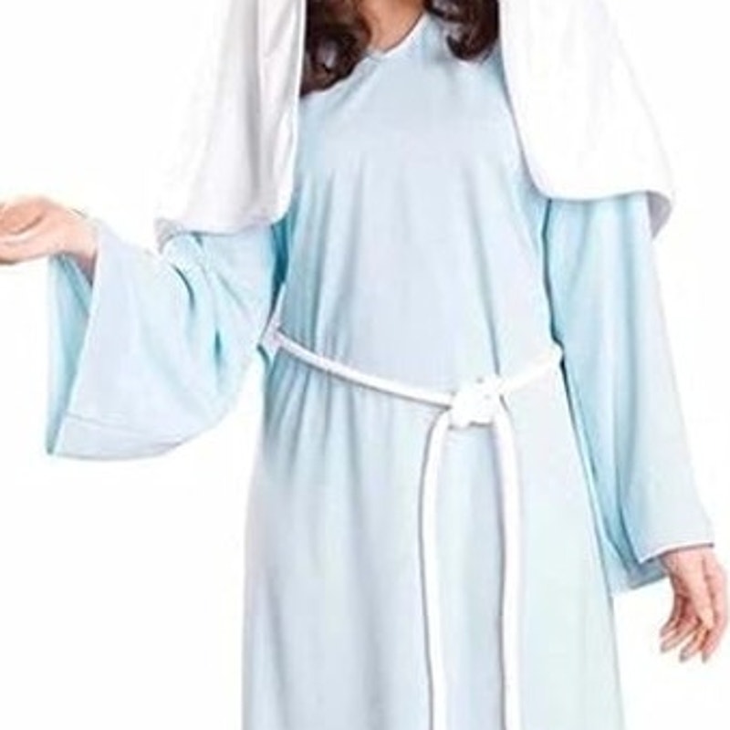 Rubies Womens Size 8/10 Lady Of Faith Mary Halloween Blue Dress Adult Costume