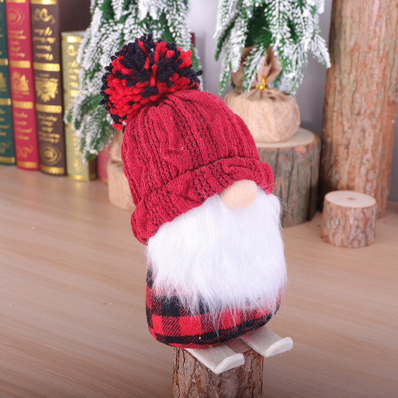 Christmas Ski Doll, Small Ornaments, Decoration Supplies