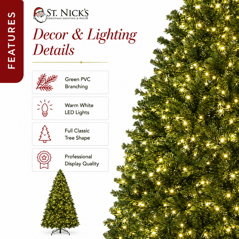 7.5 FT Green PVC Artificial Christmas Tree