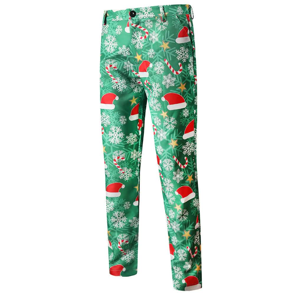 2-Piece: Fun Ugly Christmas Costumes For Men - Complete Xmas Suit