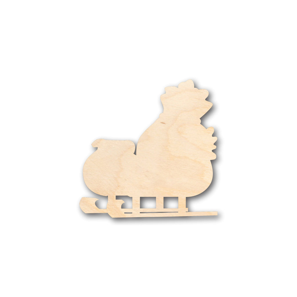 Unfinished Wood Santa Sleigh Shape - Christmas - Craft - up to 46" DIY