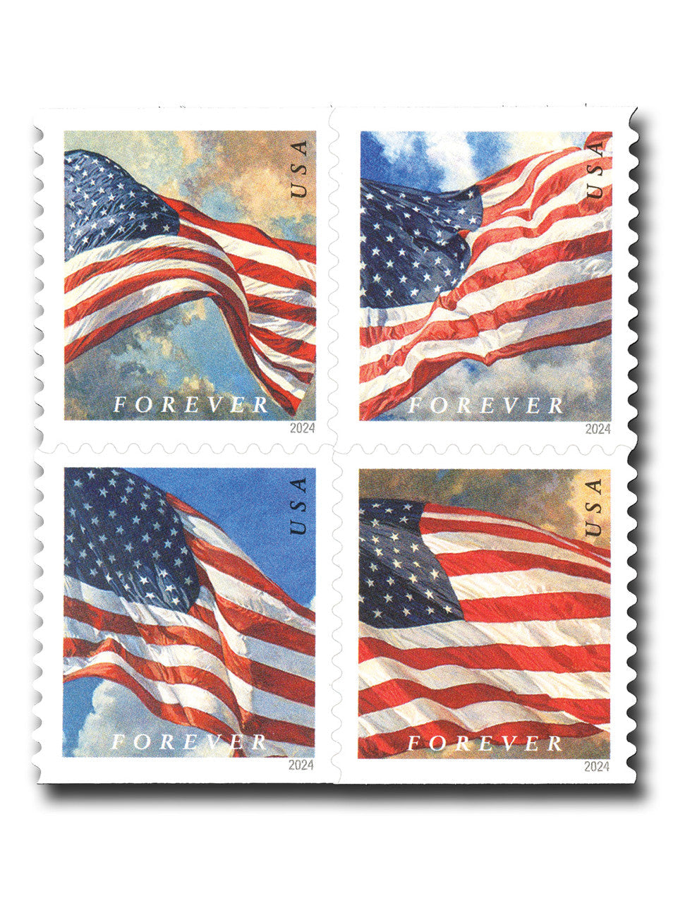 2024 U.S. Flag Forever Postage Stamps Booklet – 100 Count