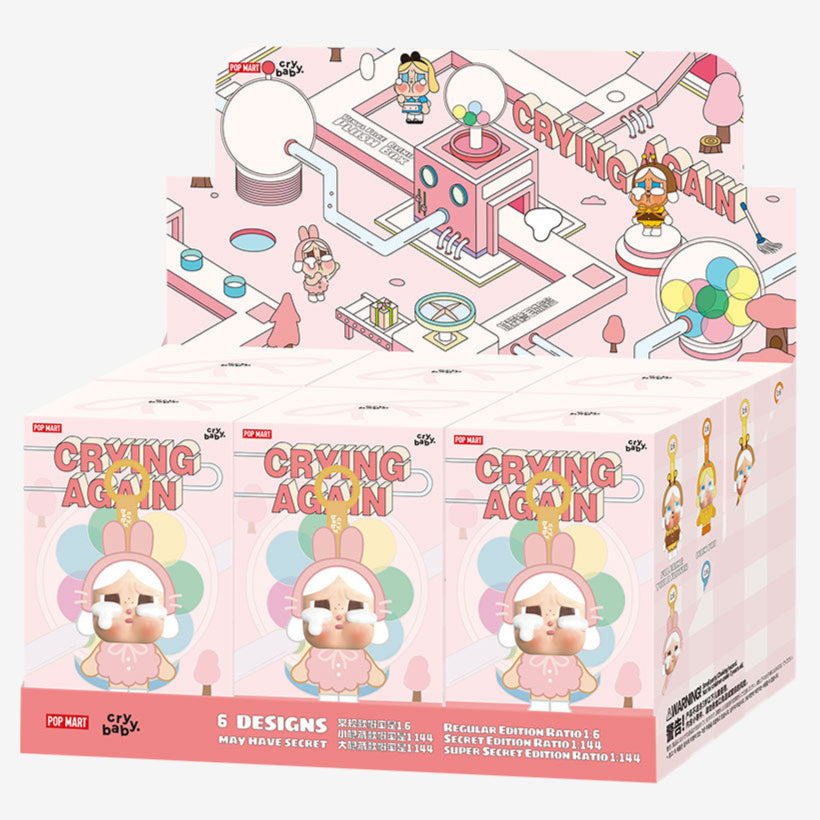 [RESTOCK: JULY] POPMART CRYBABY Crying Again Series - Vinyl Face Plush Blind Box