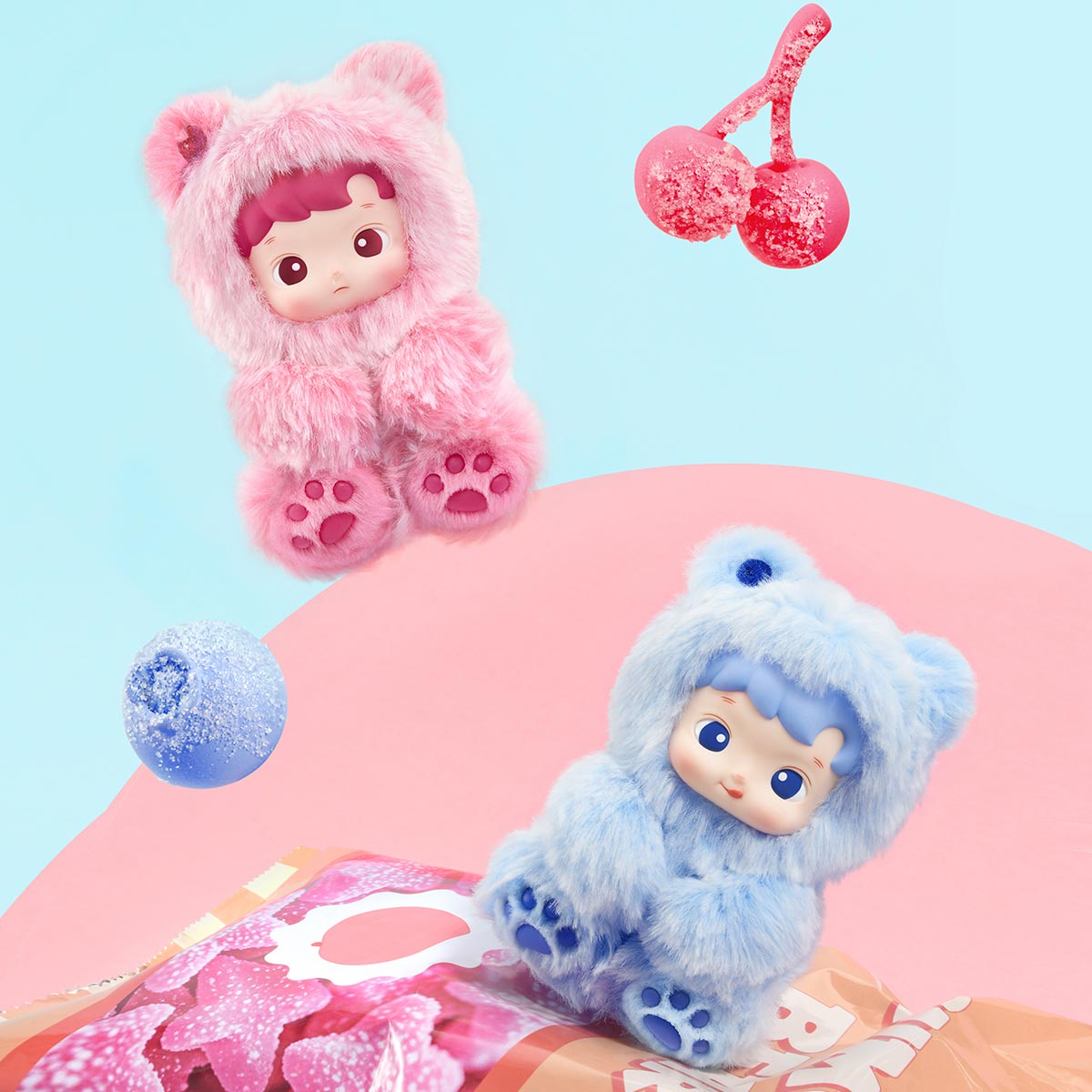[In Stock] POPMART HACIPUPU Gummy Bear Series-Vinyl Plush Pendant Blind Box (SEALED)