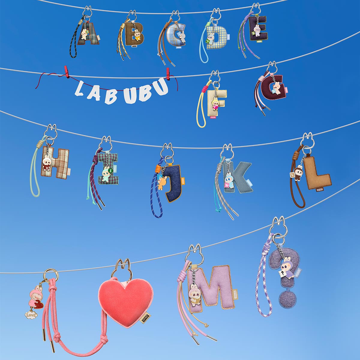 [CHOOSE YOUR LETTERS OPTION!] [IN STOCK] POPMART Pin for Love Series- Letter PENDANT Blind Box