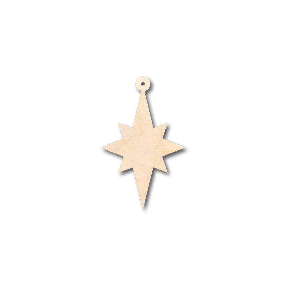 Unfinished Wood Christmas Star Ornament Shape - Craft - up to 46" DIY