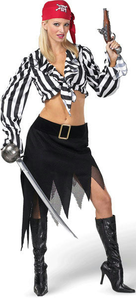 Cabin Girl Cutie Sexy Ladies Pirate Adult Costume Medium 10-12