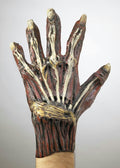 Ghoulish Adult Vinyl Exposed Bone and Muscle Costume Gloves with Rotted Nails