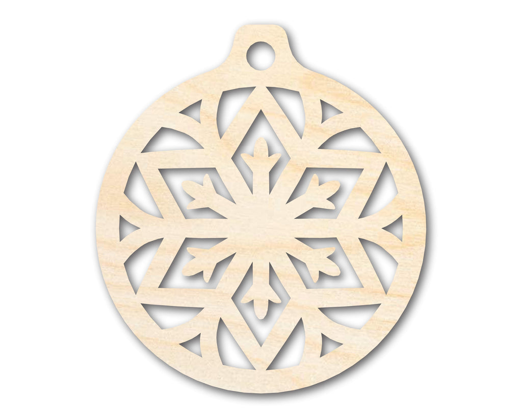 Unfinished Wood Snowflake Ornament Shape - Craft - up to 46" DIY