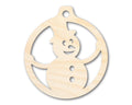 Unfinished Wood Snowman Ornament Shape - Craft - up to 46" DIY
