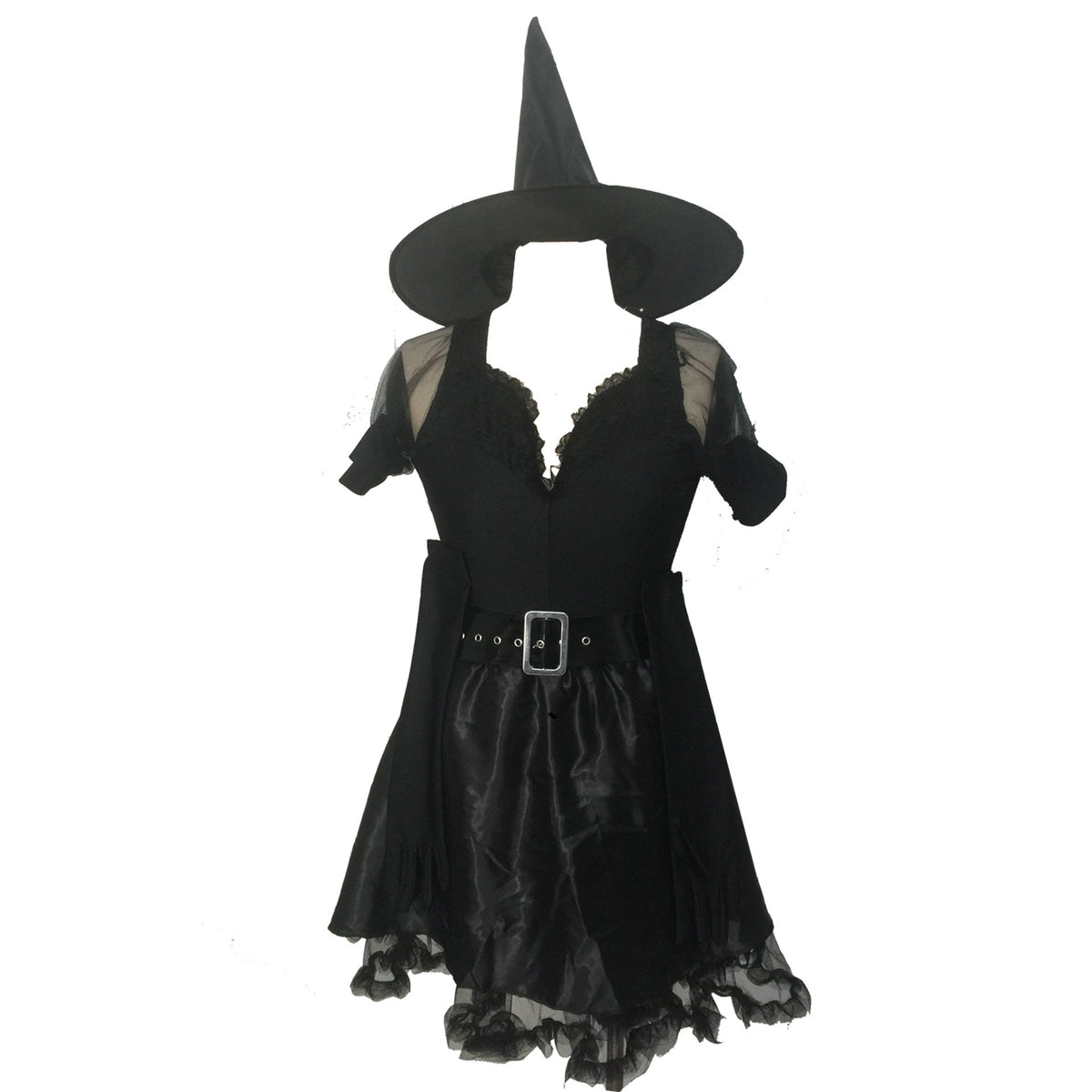 New Halloween Black Lace Witch Costumes Witch Outfits