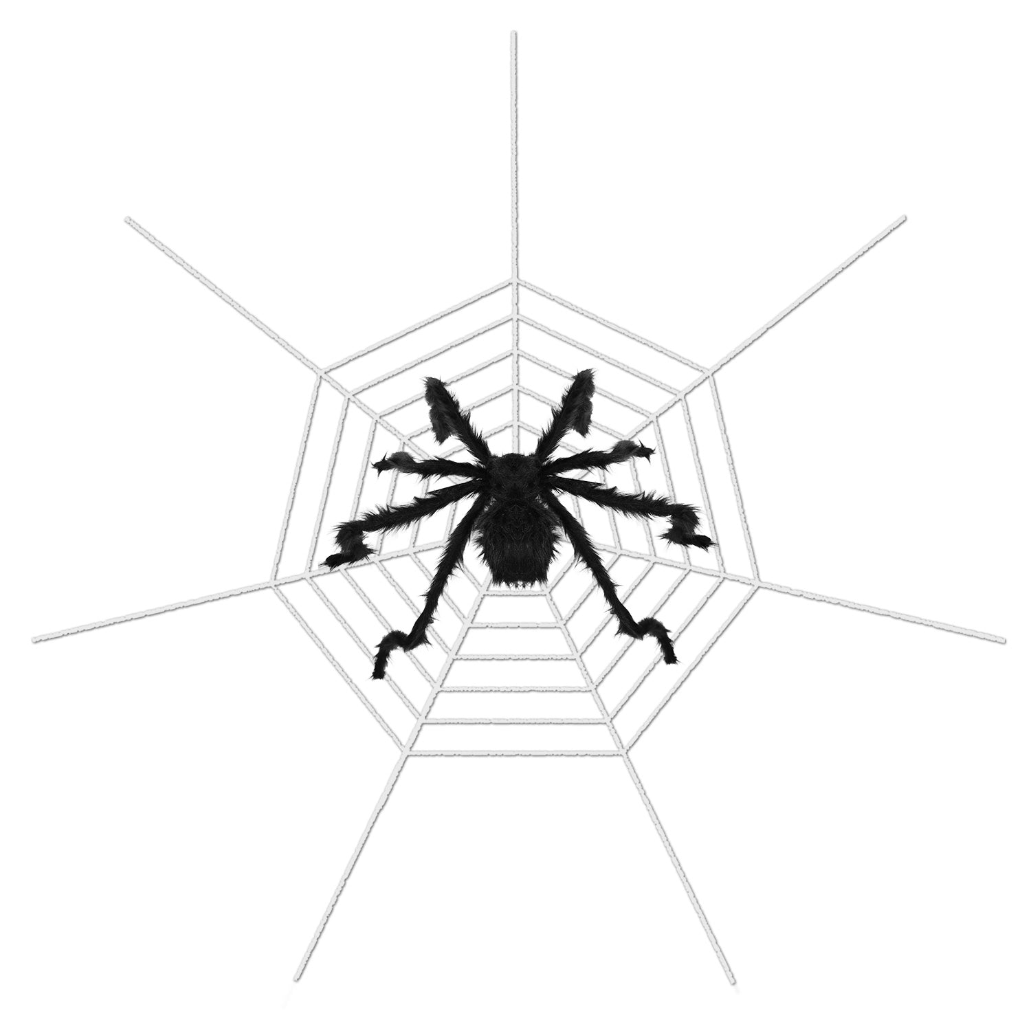 Halloween Decorations Spider Outdoor 59inch Halloween Spider with 126 inch Tarantula Mega Spider Web Hairy Poseable Scary Spider Outdoor Yard Creepy D