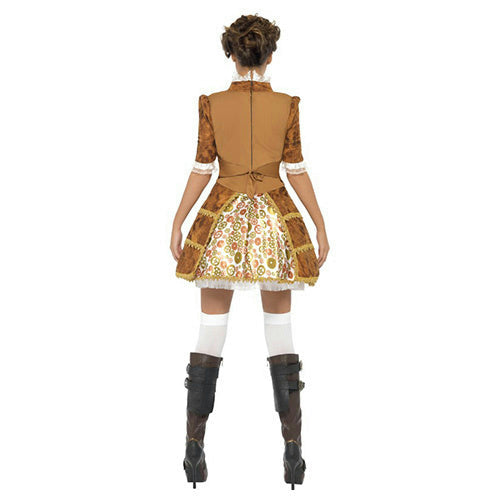 Smiffy's Women's Fever Sexy Steampunk Pirate Adult Costume Size Medium 10-12