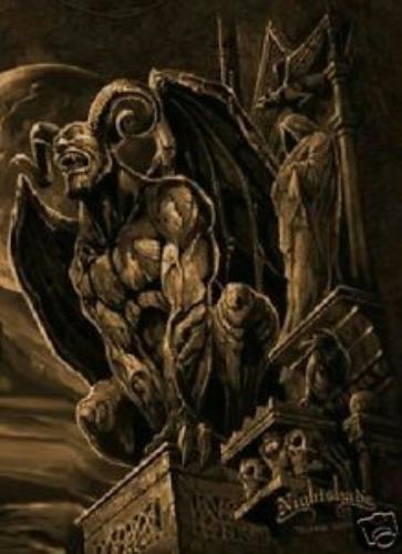 Nightshade Black Series Beautiful Horror Watching, Waiting T-Shirt Sz Medium