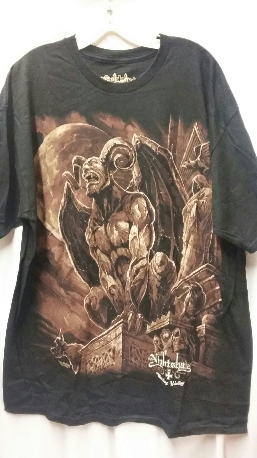 Nightshade Black Series Beautiful Horror Watching, Waiting T-Shirt Sz XL