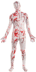 Disappearing Man Bloody Splatter Patterned Stretch Body Suit Costume XL