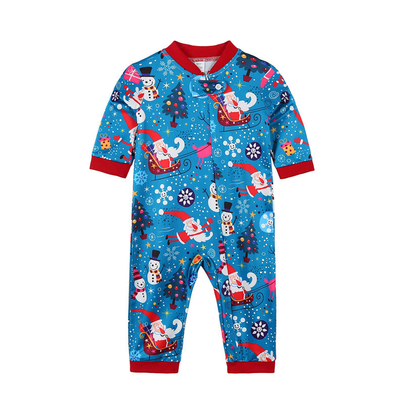 New Parent-Child Christmas Pajamas Parent-child Leisure Wear Set