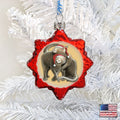 Christmas Cuddling Kitties Mercury Glass Ornament by Laura Seeley - Pets Dog and Cats Decor - 779213-2068