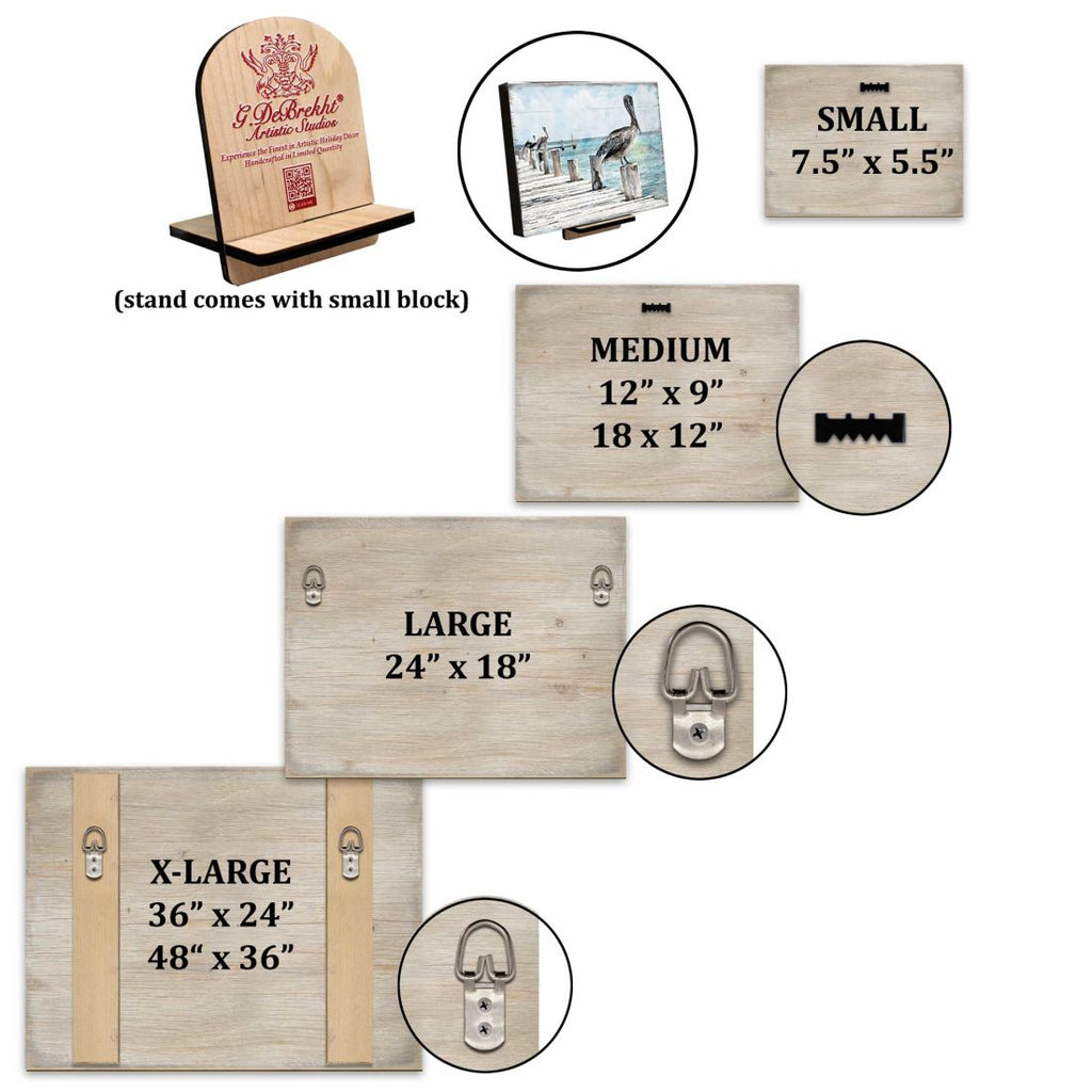 Saint Nicholas Wooden Wall Art by D. Gelsinger - Christmas Santa Snowman Decor - 95679B-DG