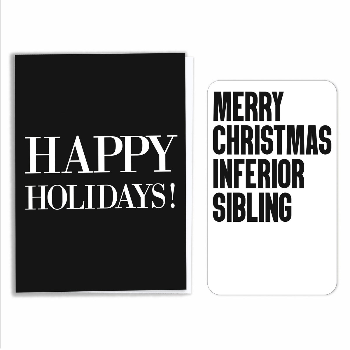 Merry Christmas Inferior Sibling Wine Label
