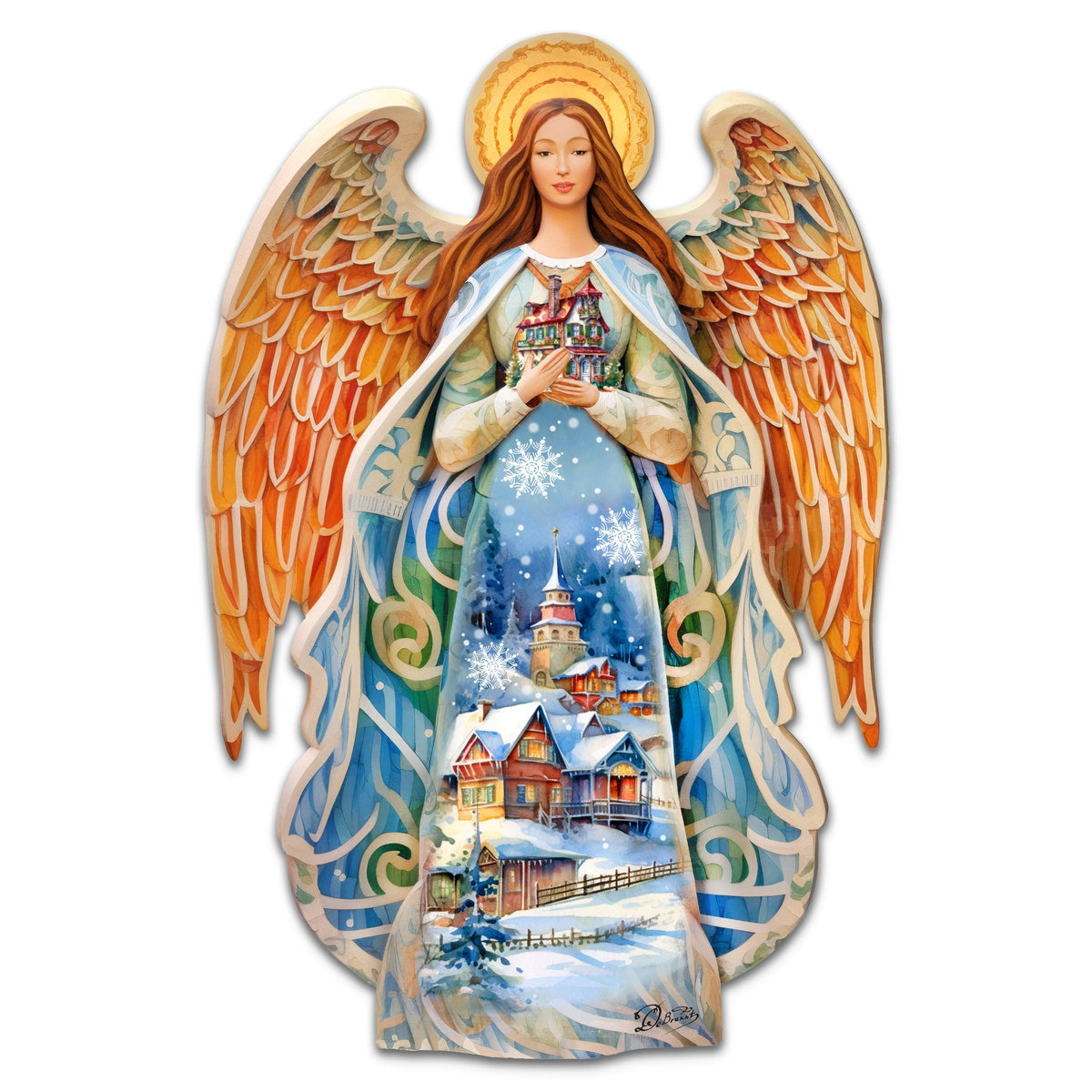Blessing Home Angel Holiday Door Decor by G. Debrekht - Christmas Decor - 8611021H