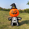 Pumpkin head spooky halloween decoration