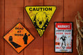 Metal Halloween Horror Zombie Zone Danger Road Sign Decoration